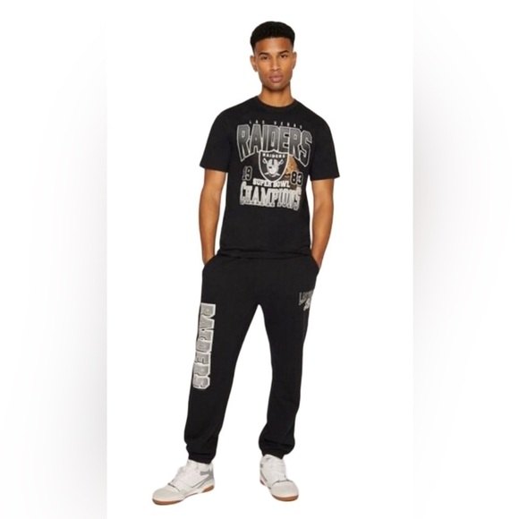 Forever 21 Men’s Las Vegas Raiders Black Sweatpants XXL - Picture 2 of 9